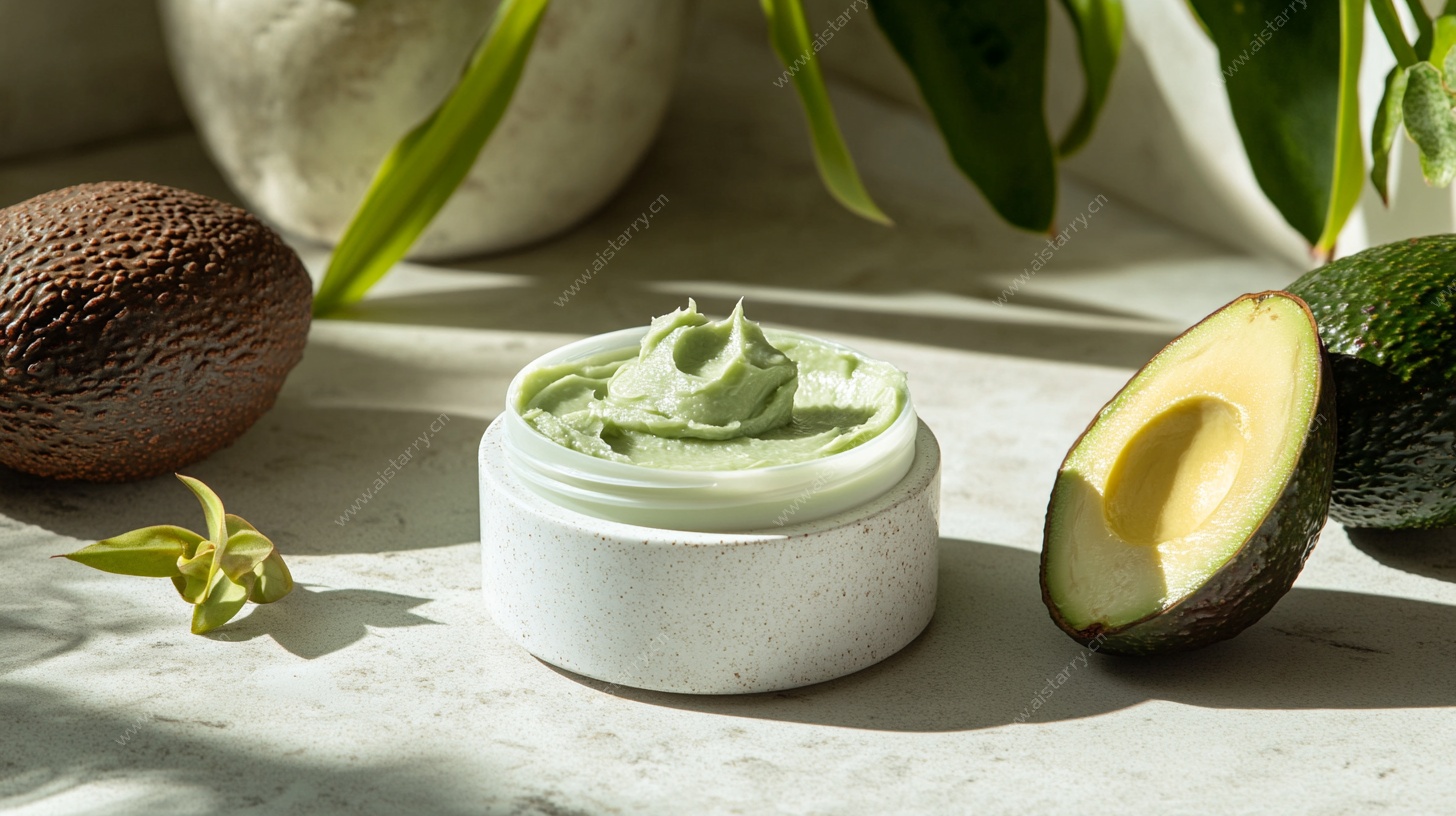 牛油果面霜静物展示图