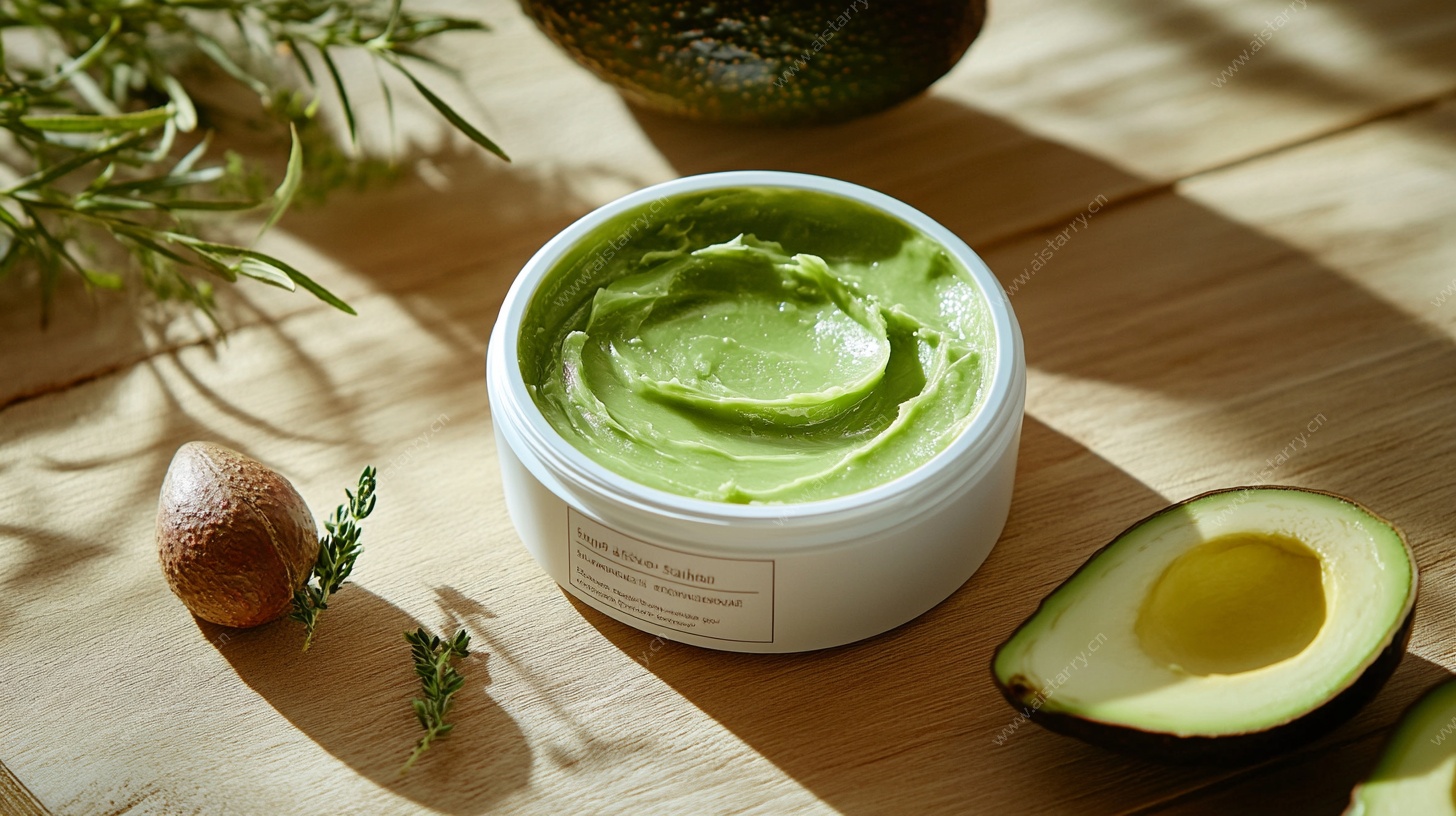 牛油果护肤霜静物展示