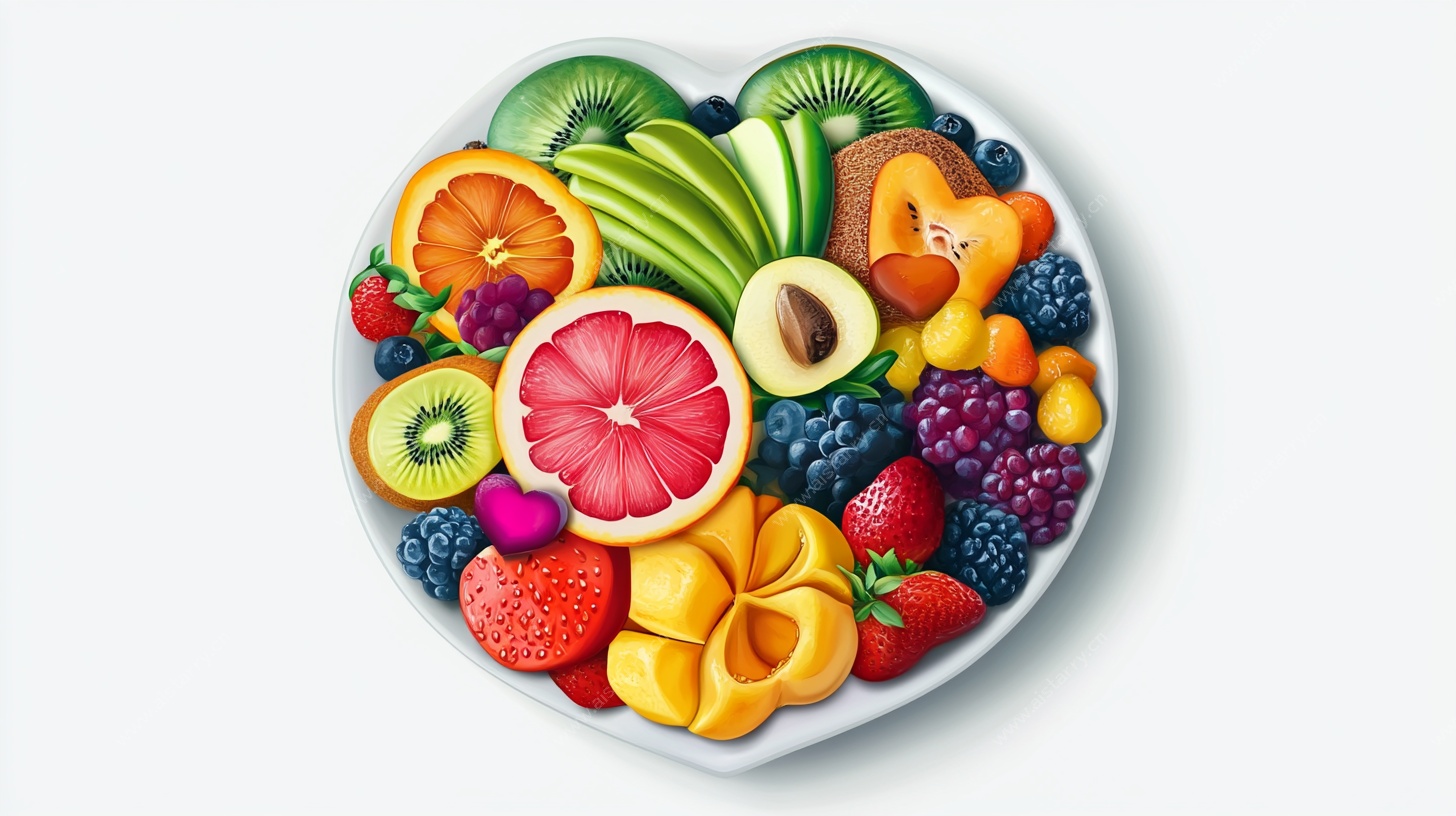 心形鲜果拼盘
