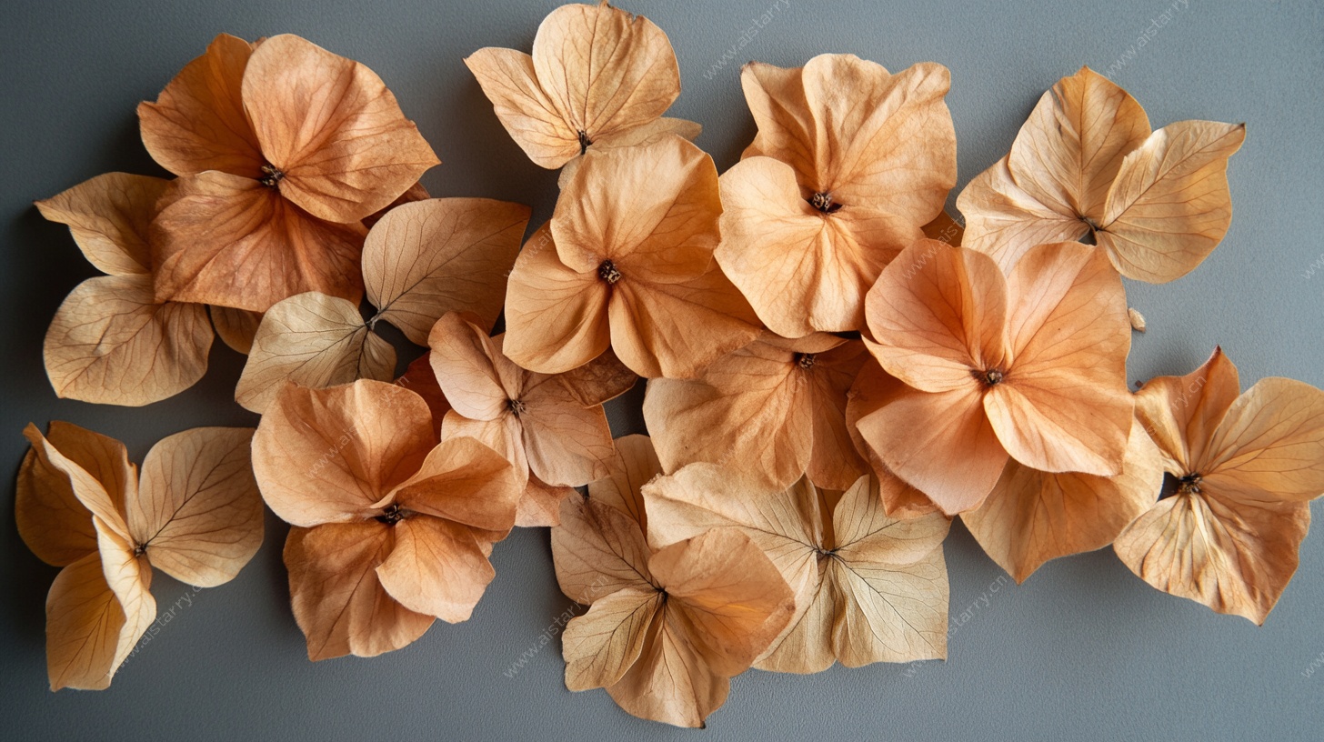 干绣球花静物特写