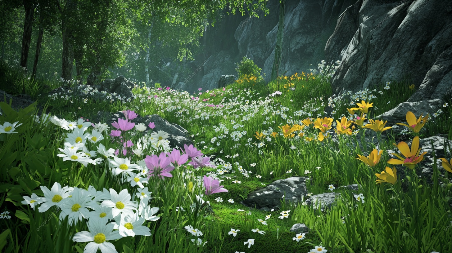 梦幻森林花卉美景