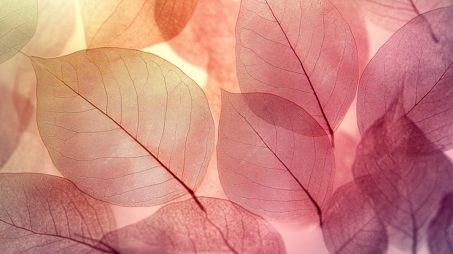 梦幻彩叶纹理背景图