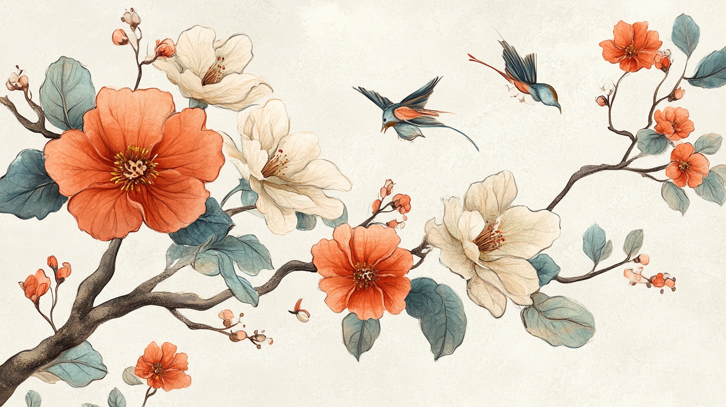 中式花鸟图