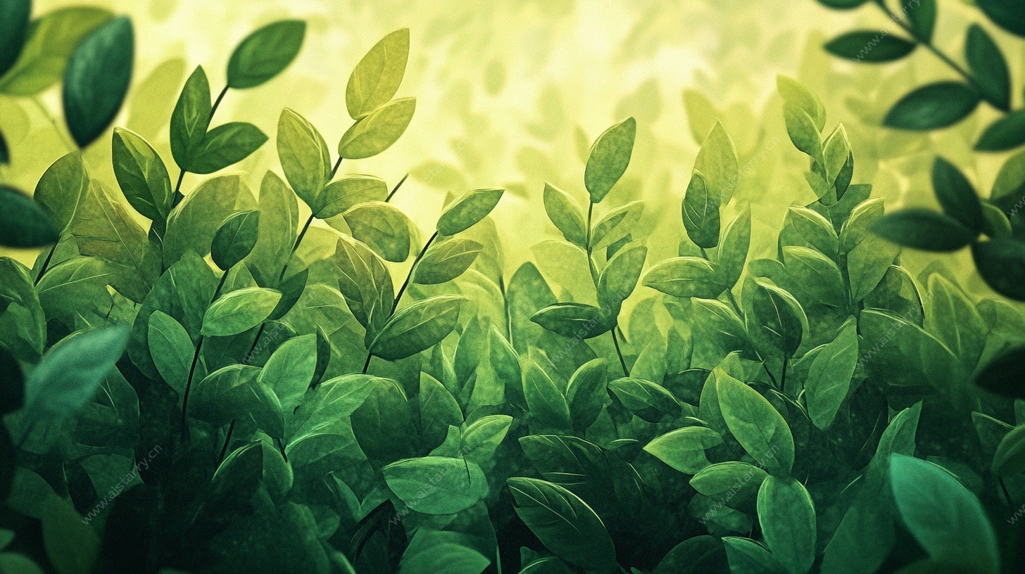 清新绿叶生机景象