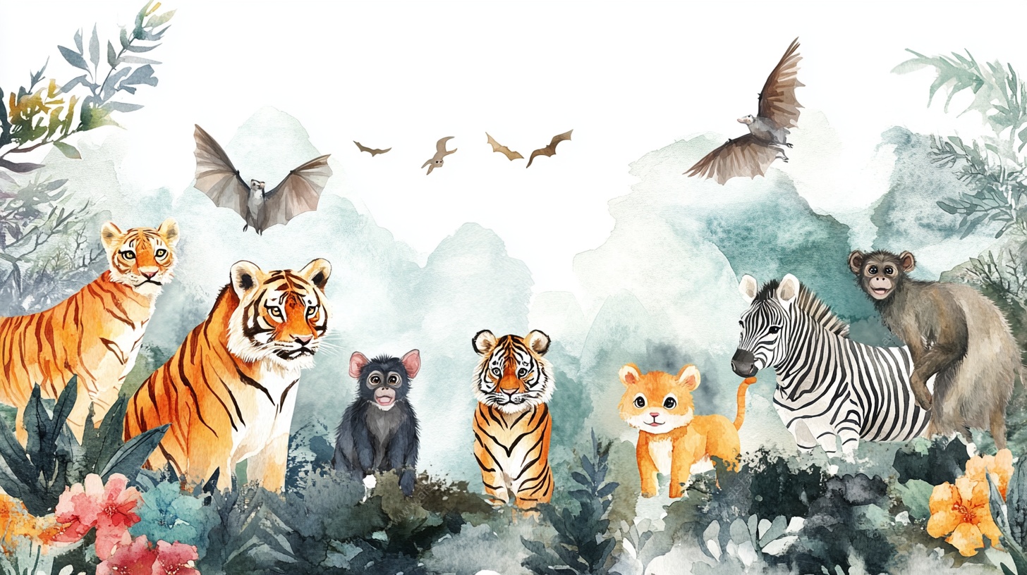 丛林动物大聚会