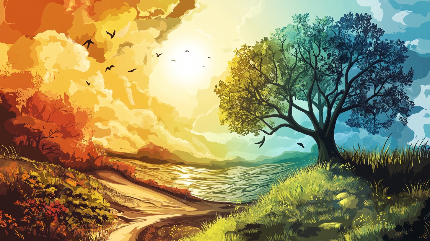 秋日梦幻风景图