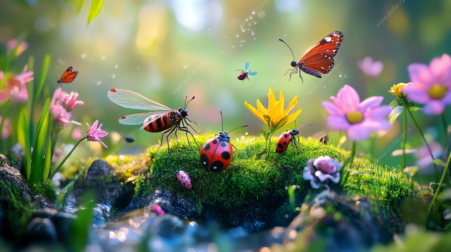 春日昆虫与繁花小景