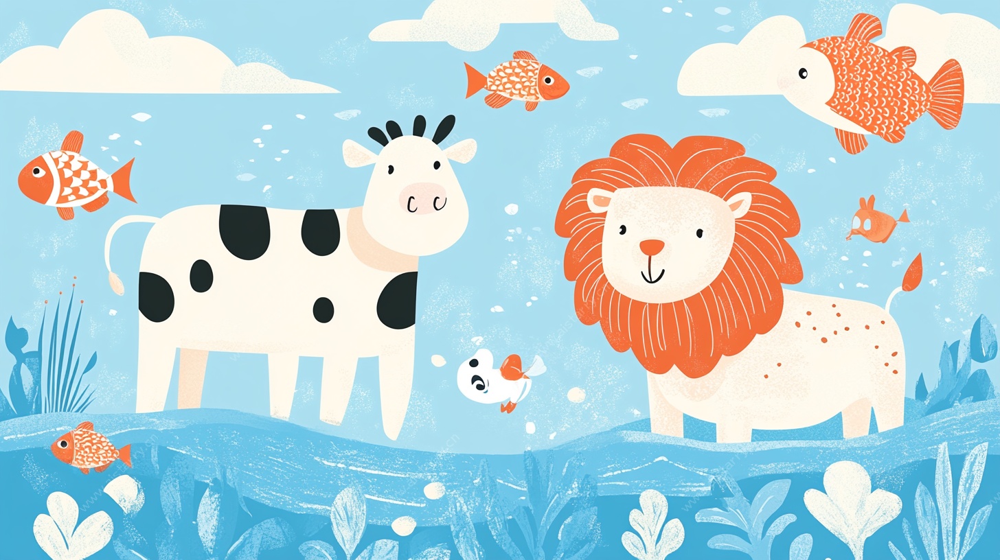 海洋中的动物奇遇