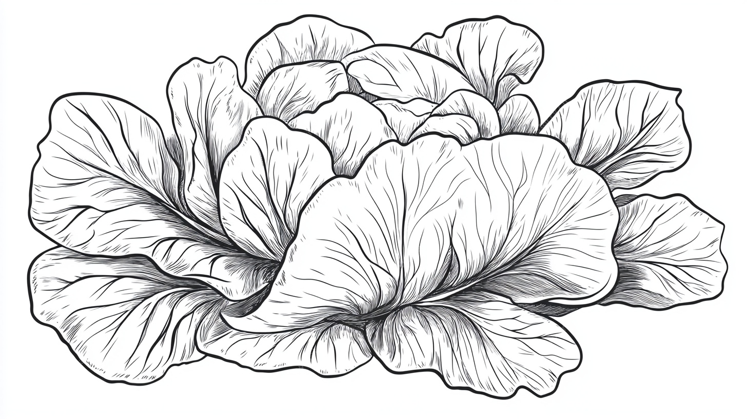 手绘卷心菜插画