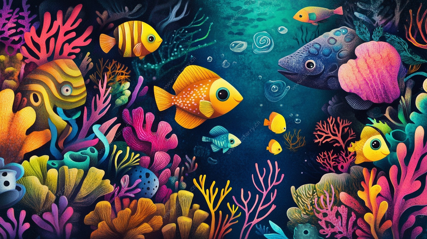 梦幻海底世界插画