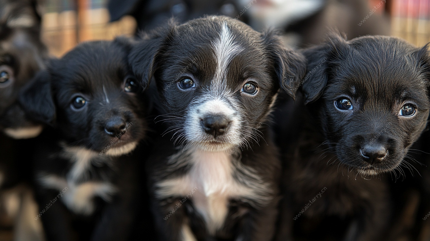 可爱幼犬群像