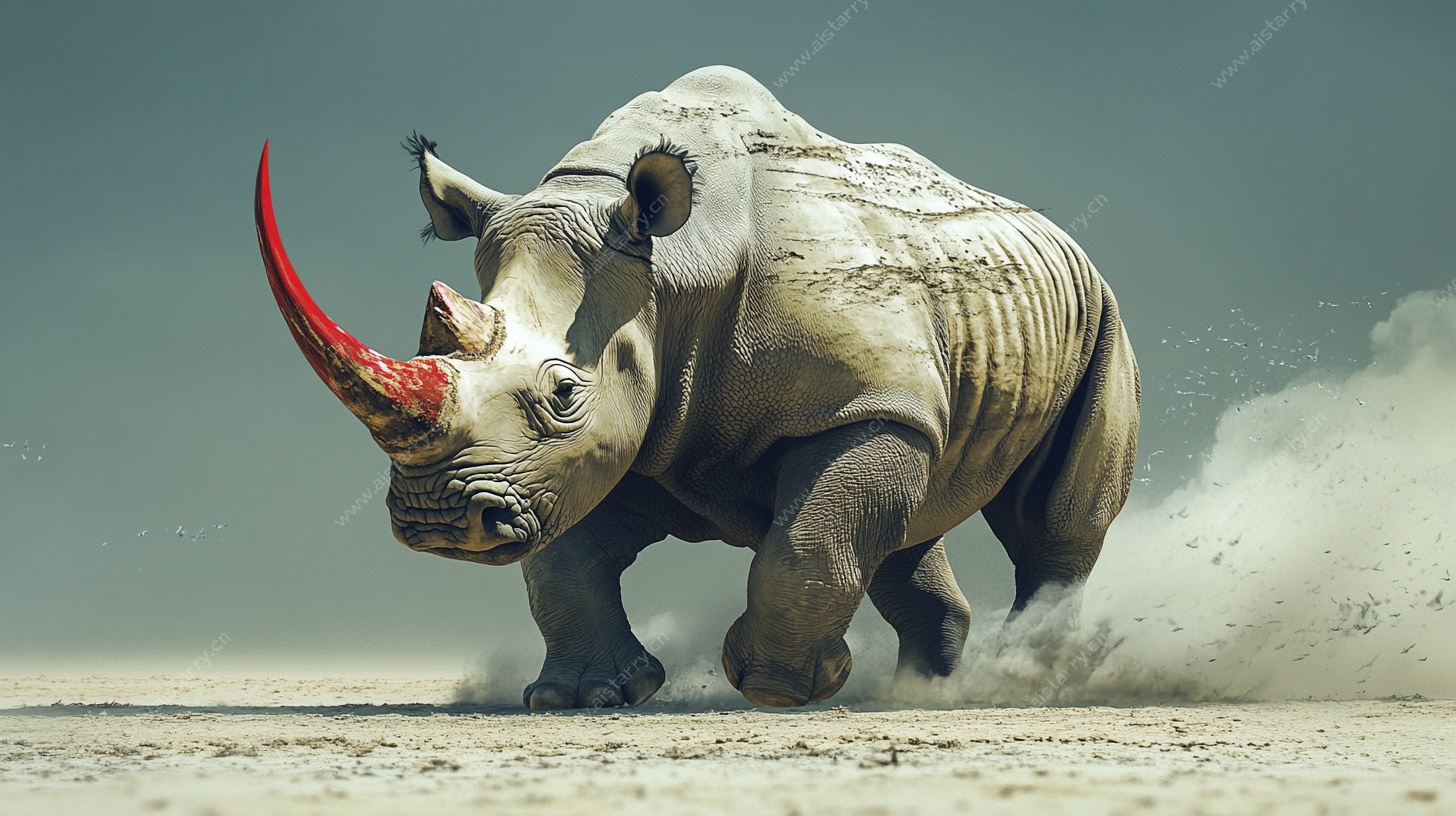 奔跑的独角犀牛