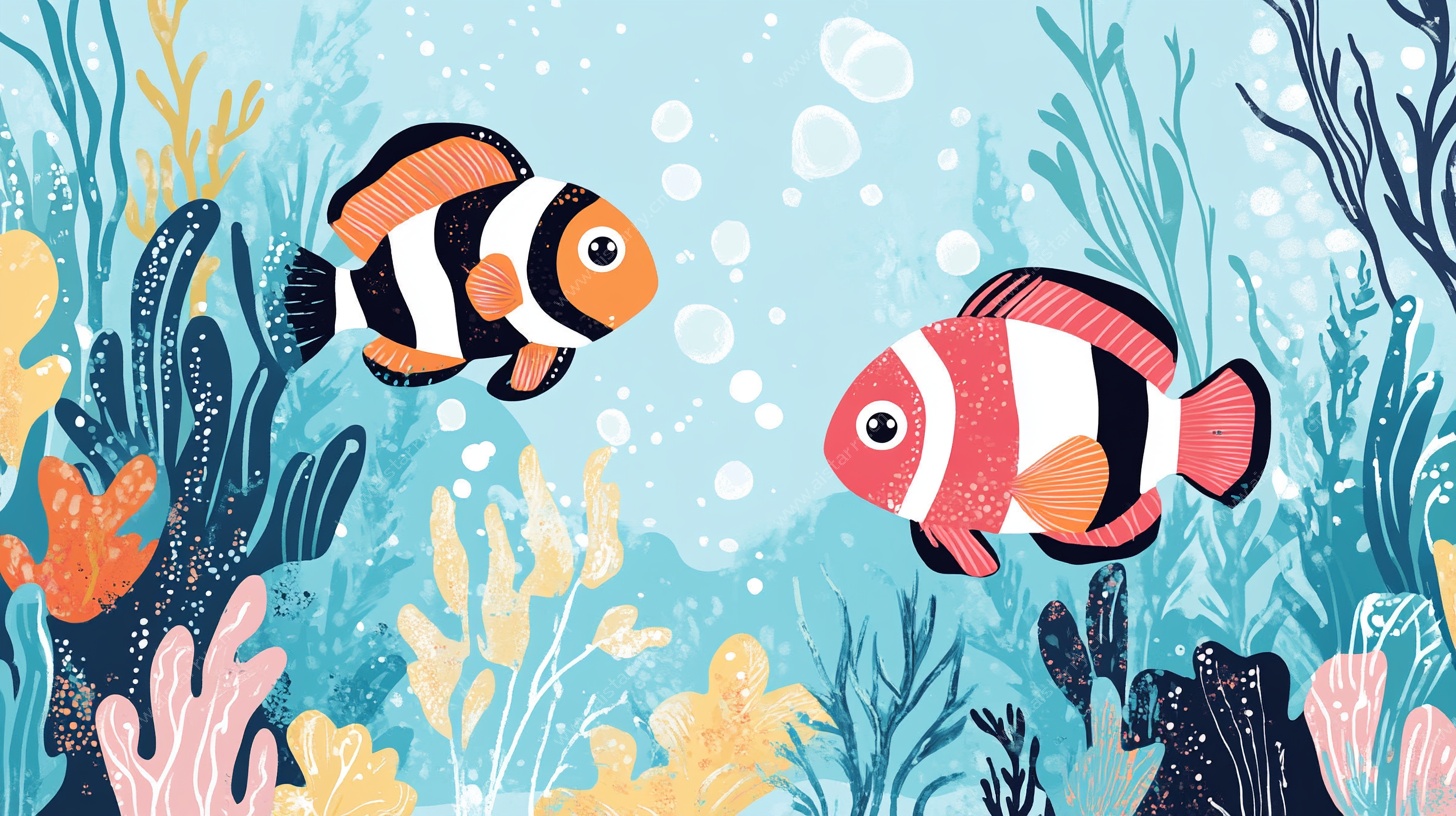 海底小丑鱼的梦幻邂逅