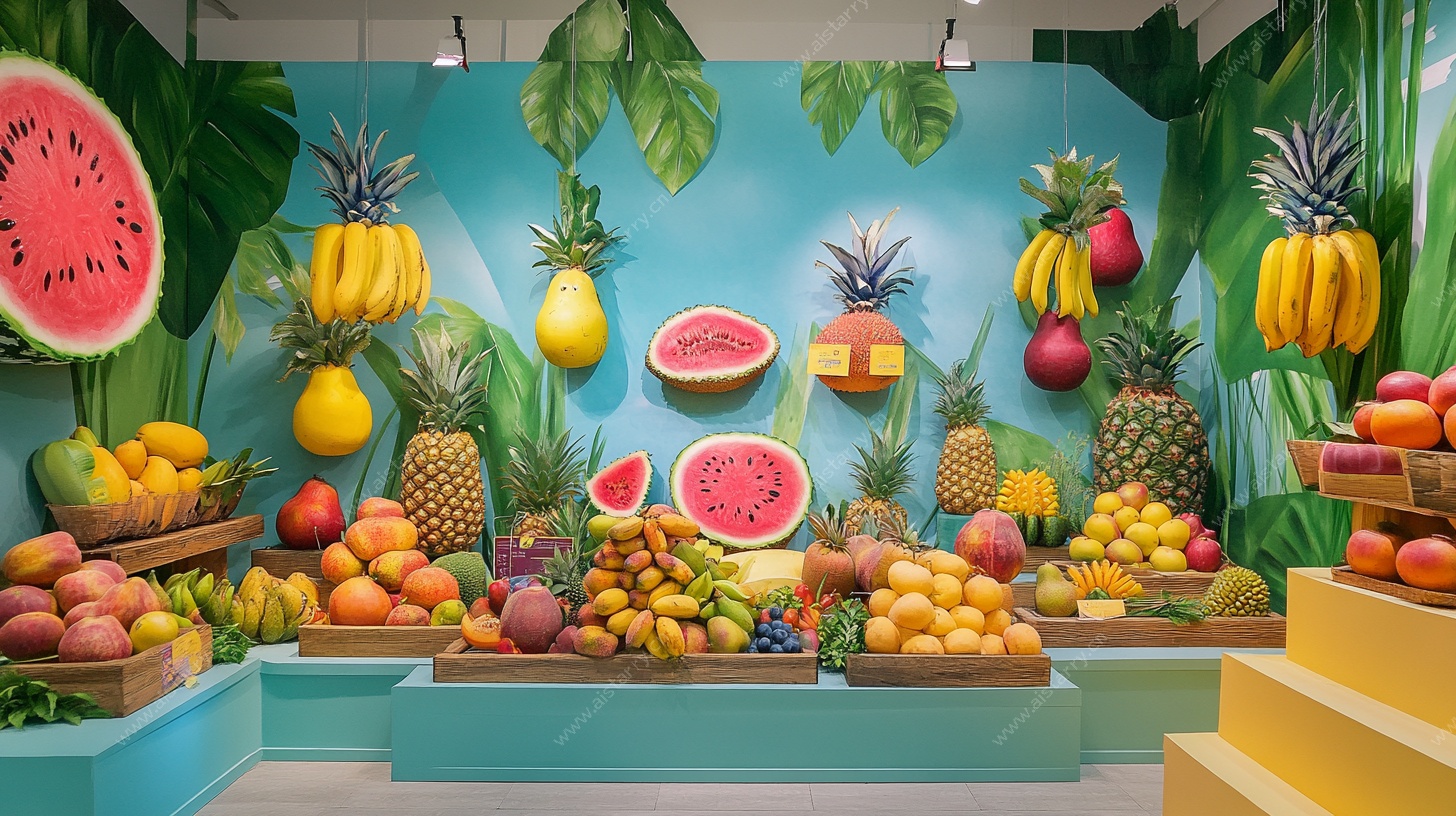 水果缤纷陈列场景
