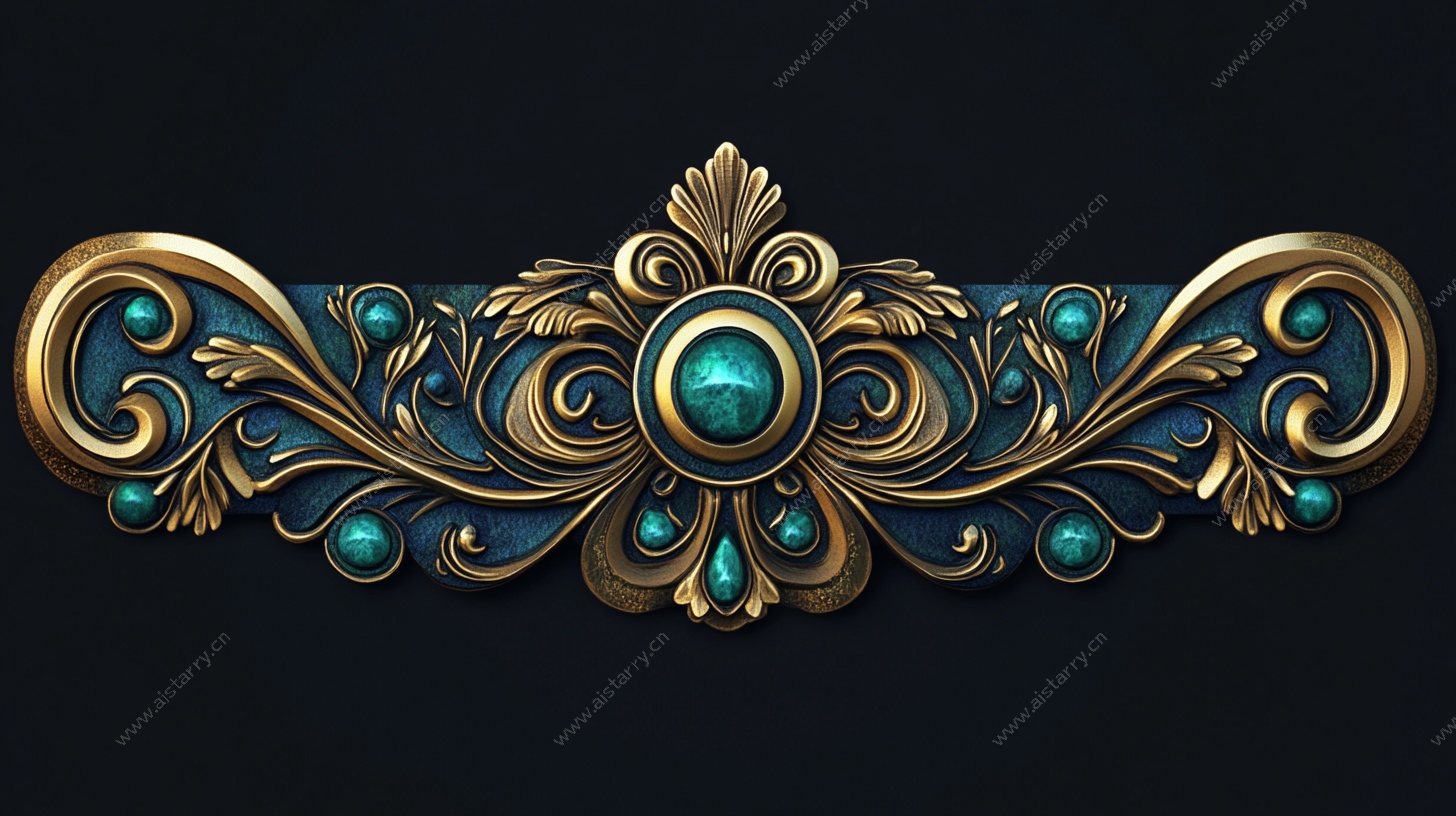 复古华丽珠宝风格装饰图案