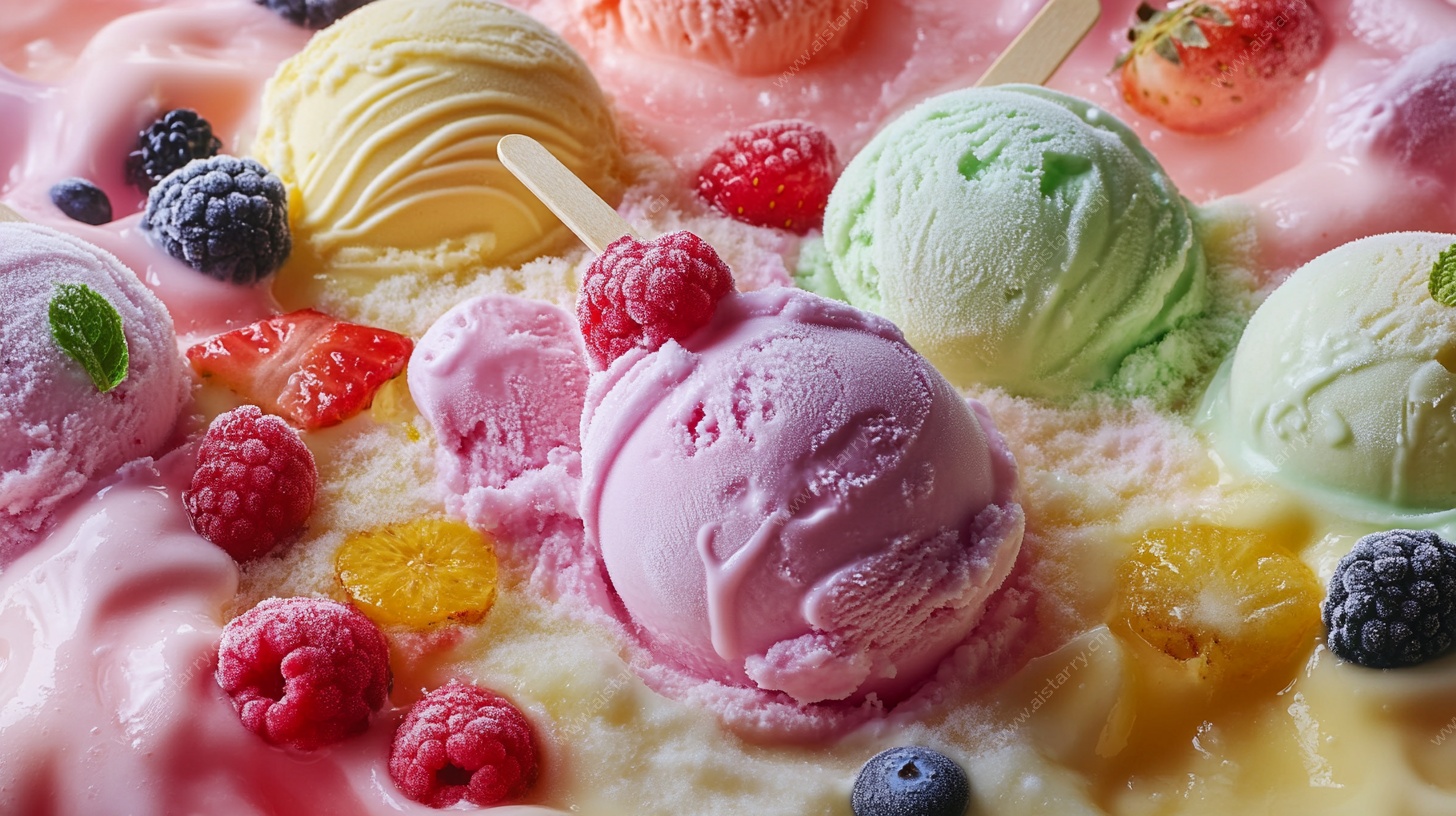 缤纷水果冰淇淋盛宴