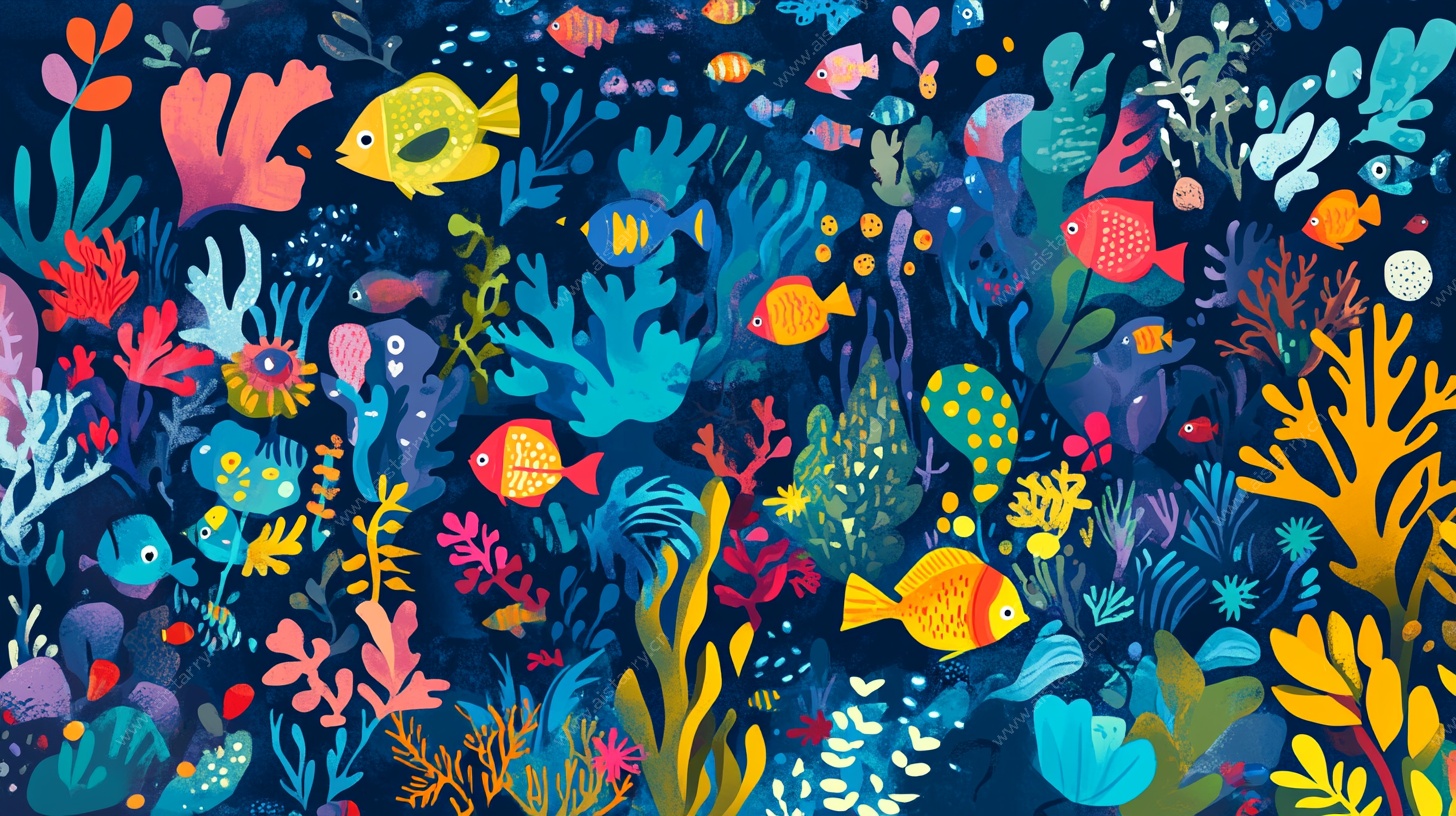 梦幻海底世界插画
