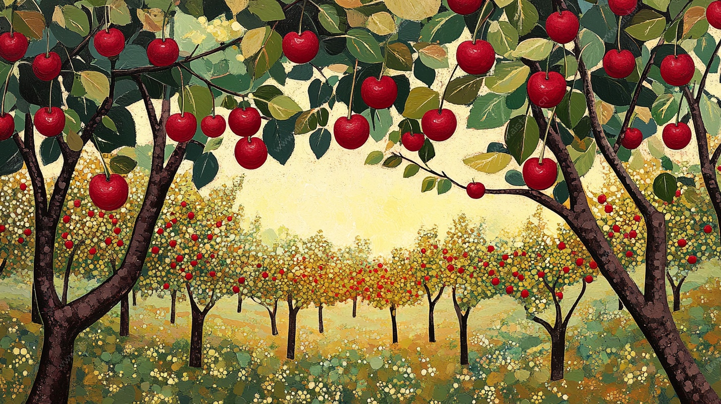 秋日苹果园风光