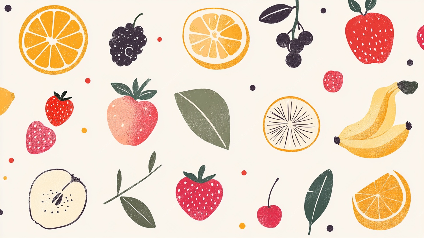 缤纷水果插画
