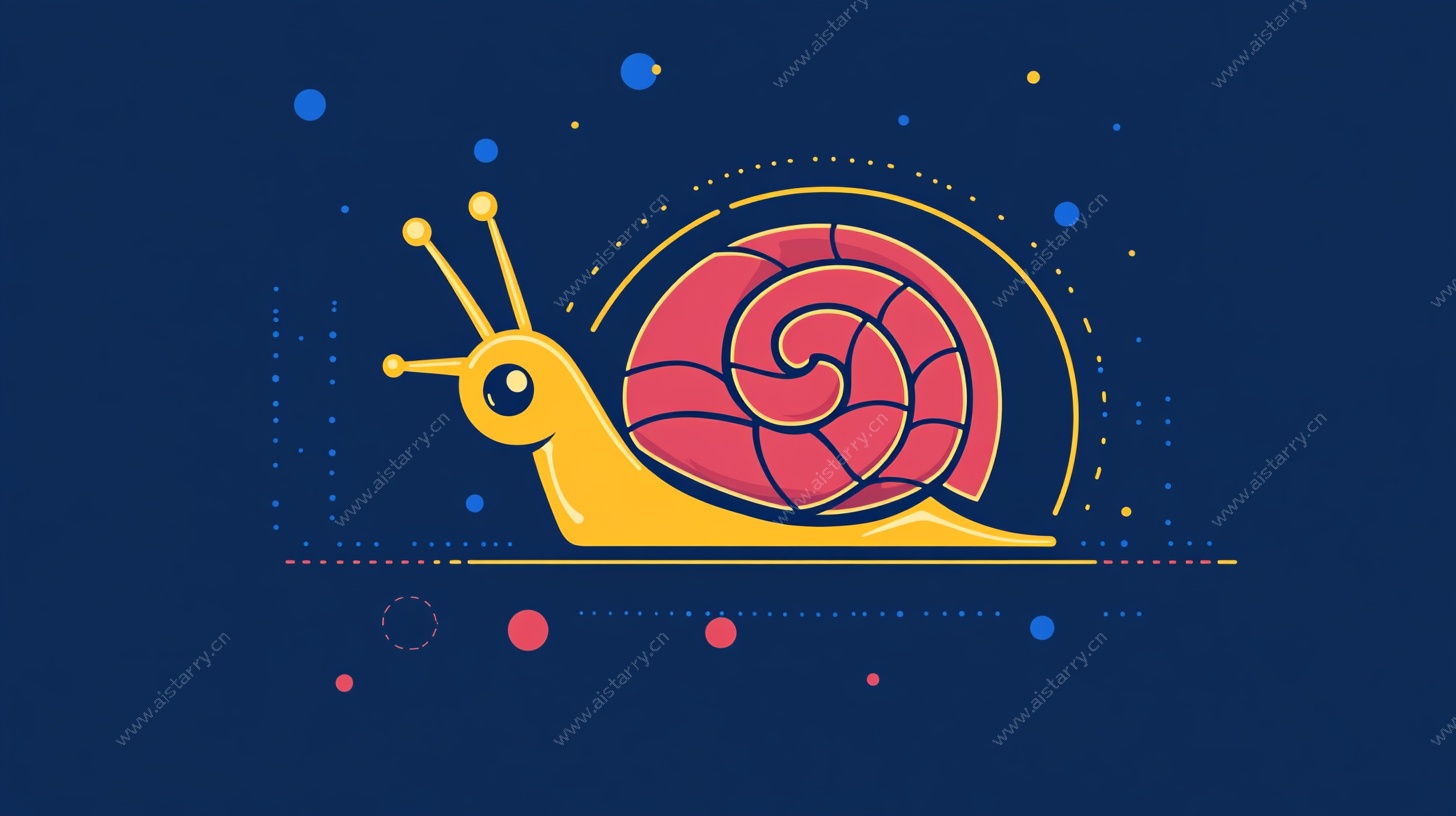 卡通蜗牛插画