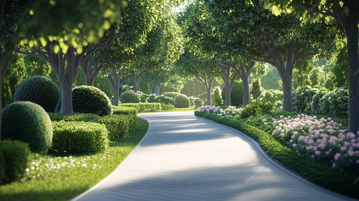 梦幻绿荫花园小径