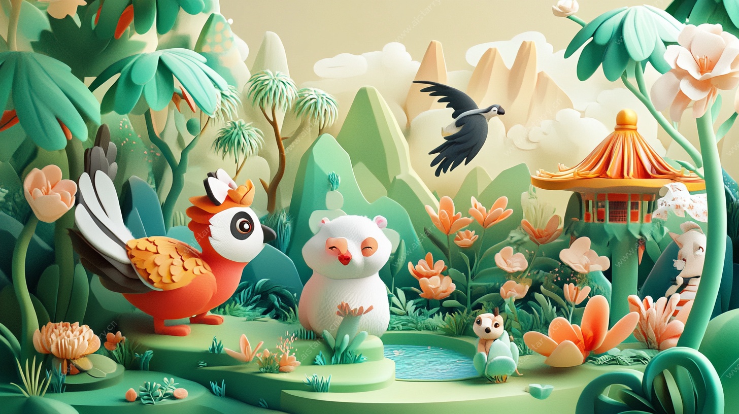 奇幻动物的自然乐园