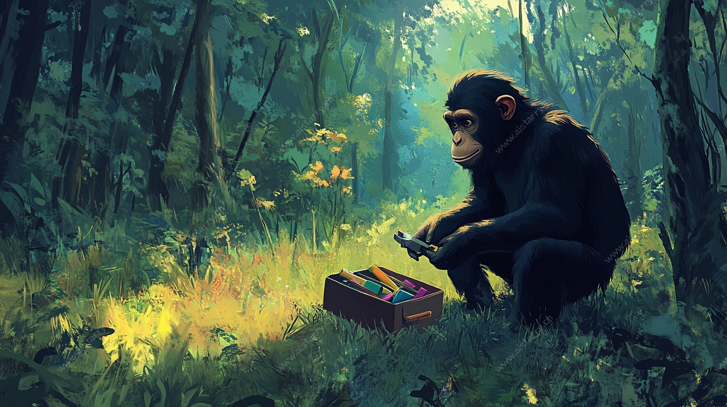 猩猩林间开箱奇幻场景