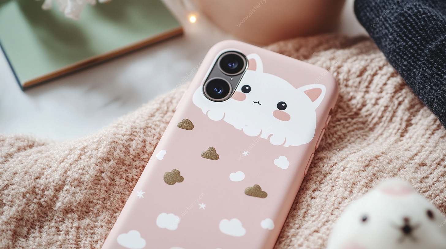 可爱猫咪手机壳展示图