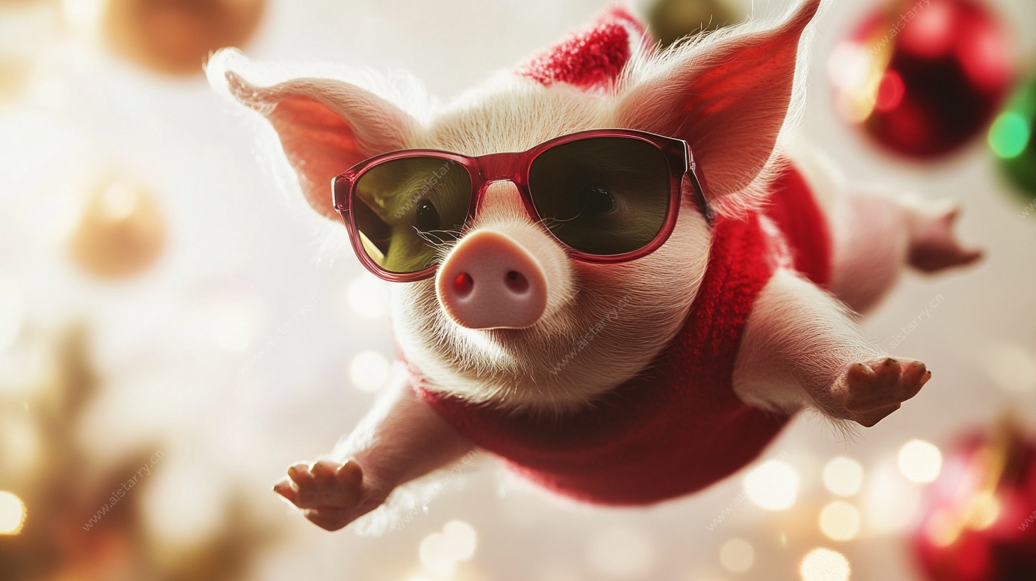 时尚小猪的圣诞奇幻时刻