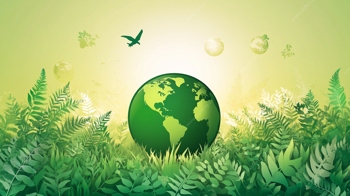 绿色地球的自然畅想曲