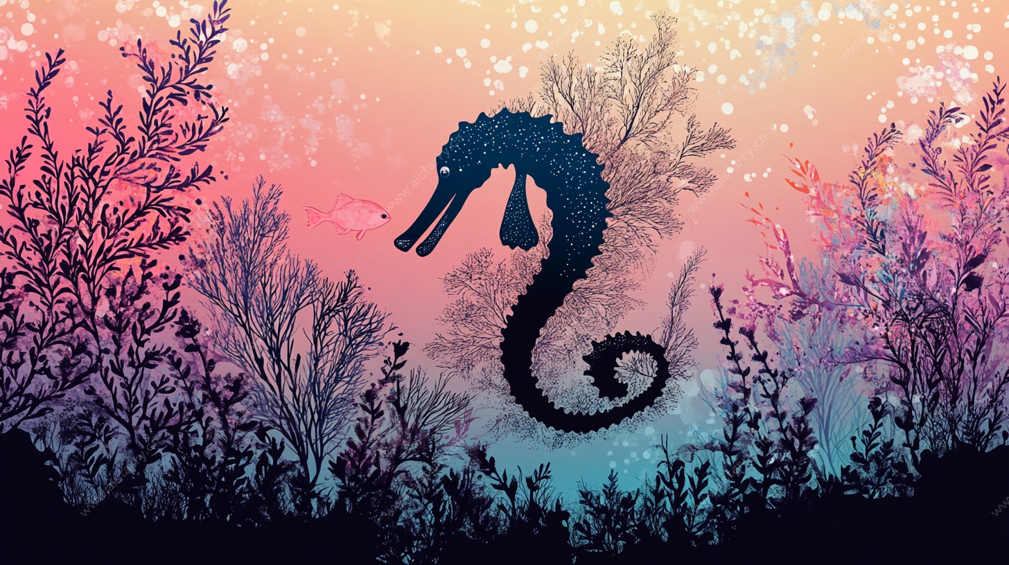 梦幻海马的海底奇幻世界
