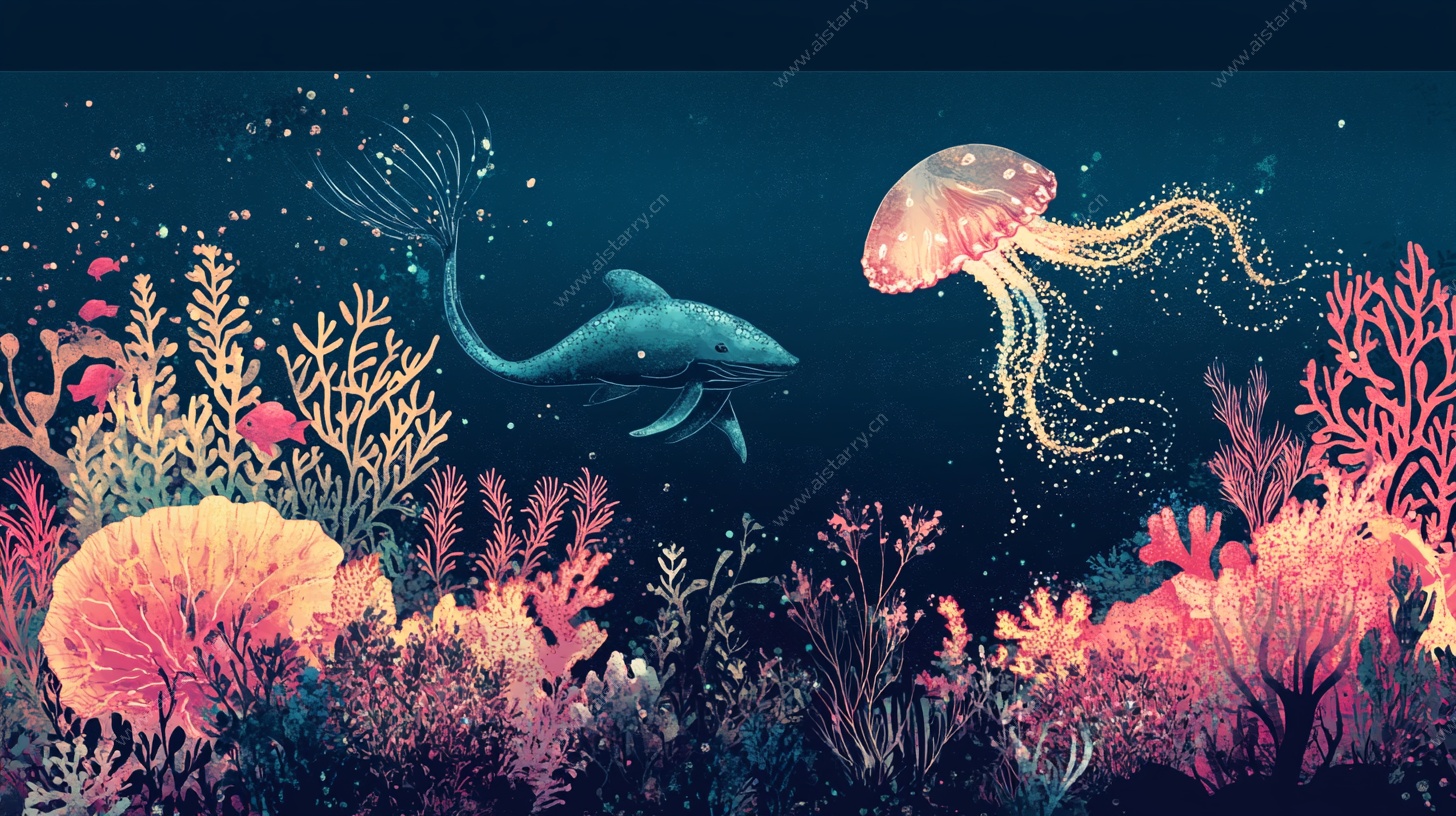 梦幻海底世界插画