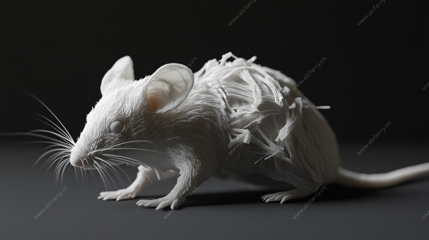 立体纸艺小白鼠模型