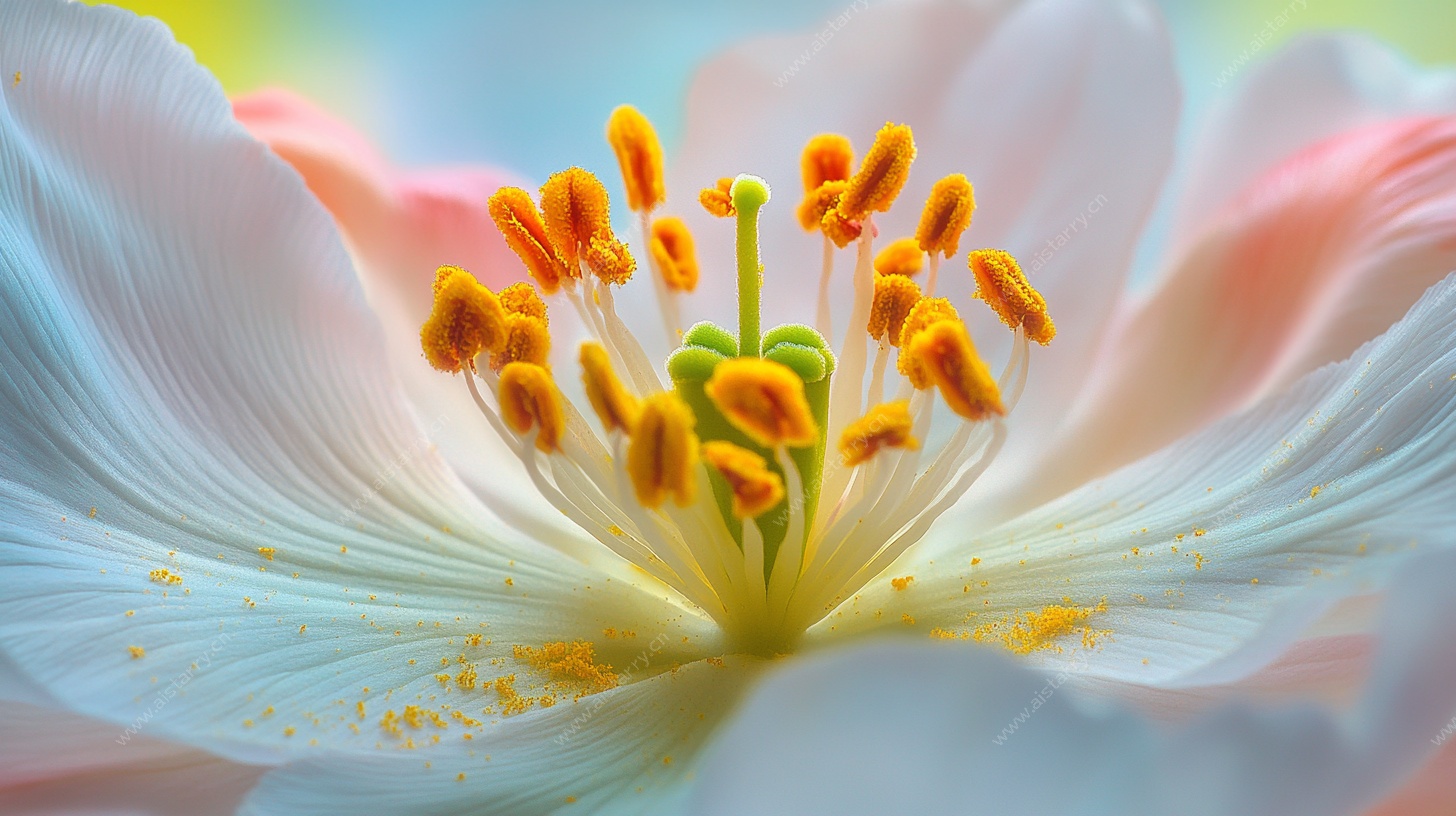 微距下的梦幻花朵特写