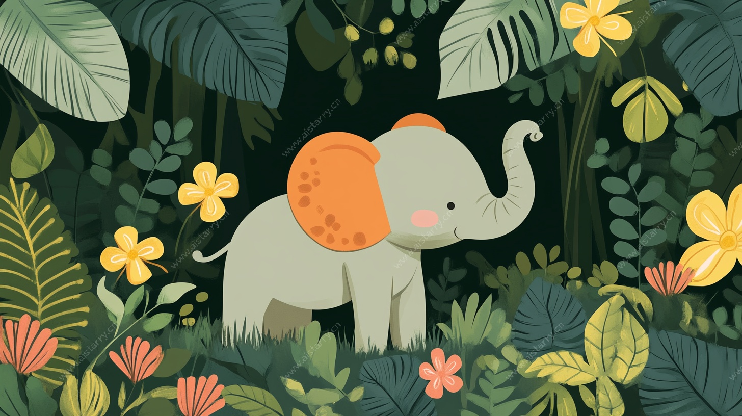 森林小象的奇幻之旅