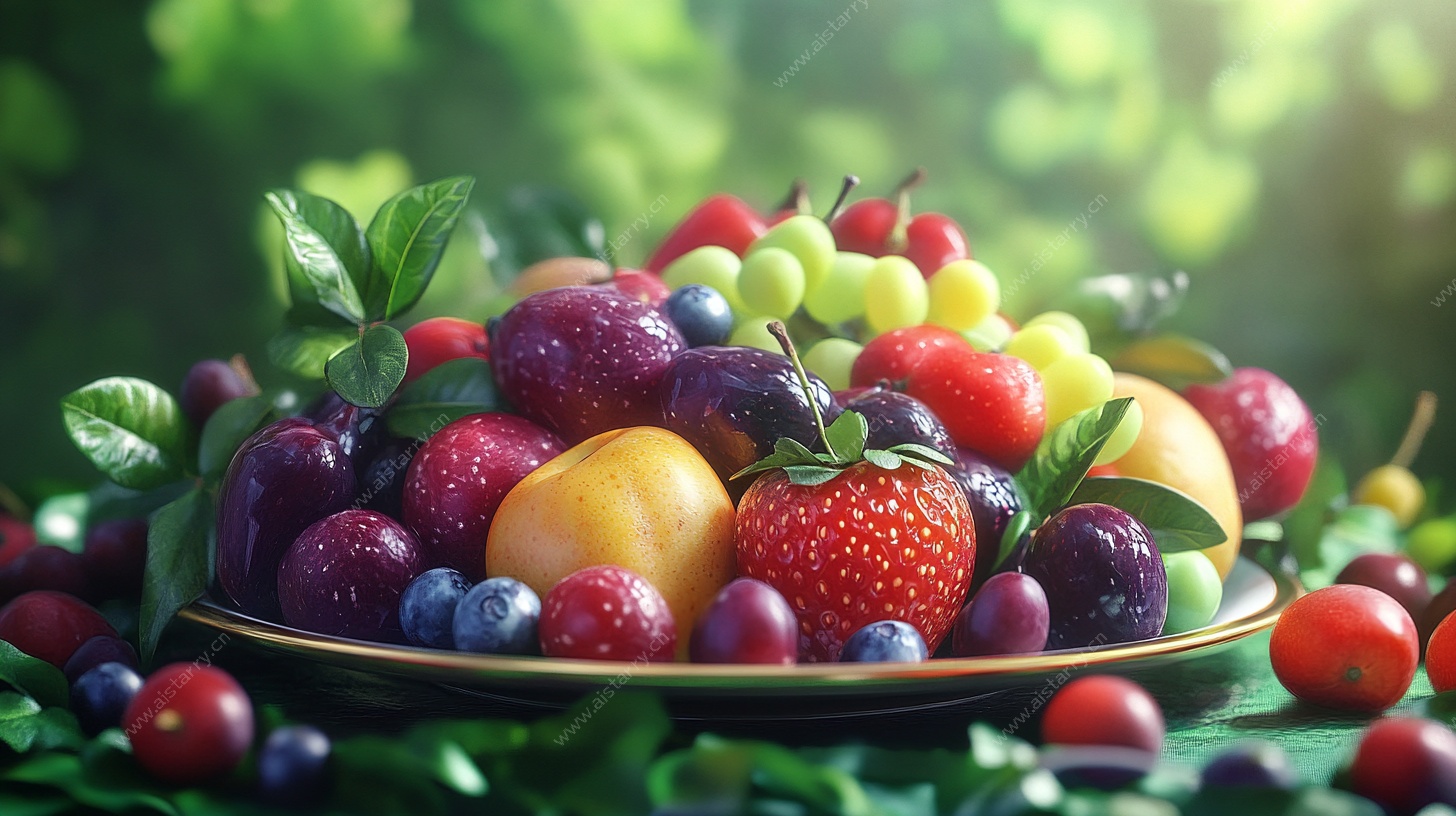 缤纷水果盘 清新视觉盛宴