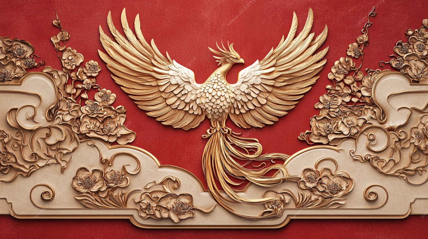 金凤凰木雕装饰艺术品