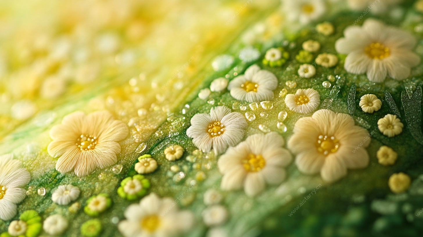 微观花卉世界的梦幻景致