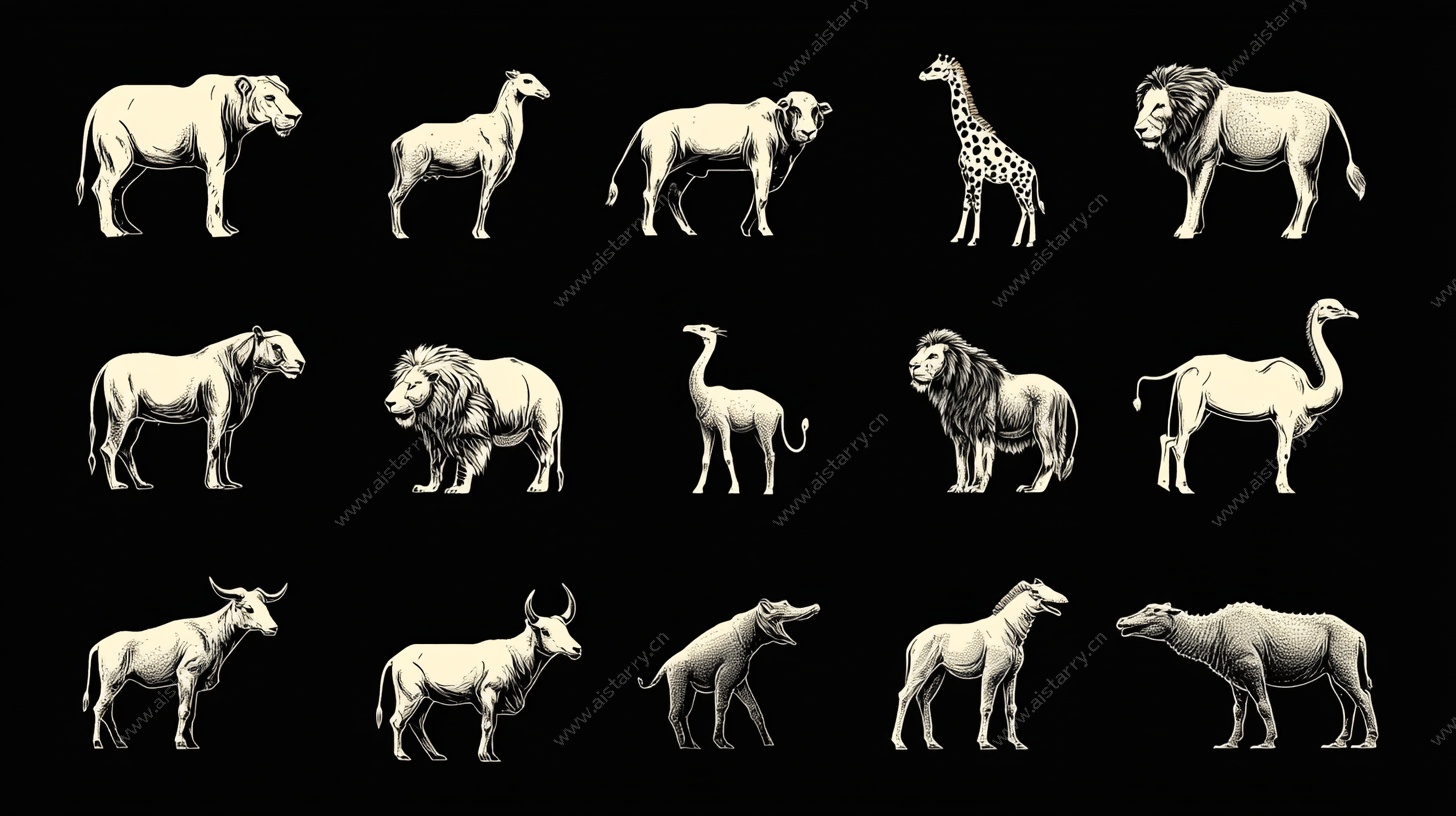 野生动物3D模型集合展示