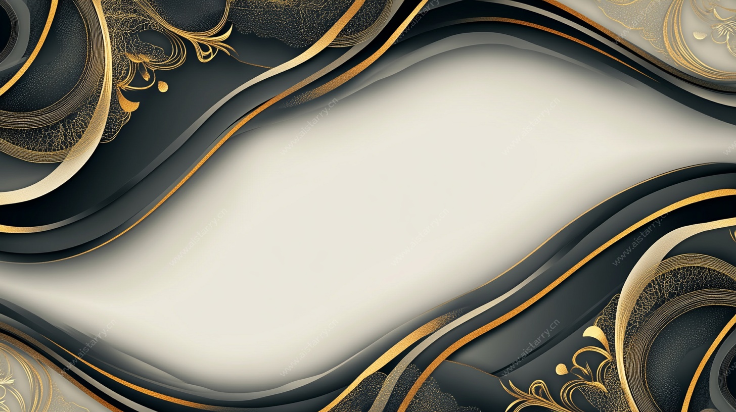 黑金曲线花纹背景图
