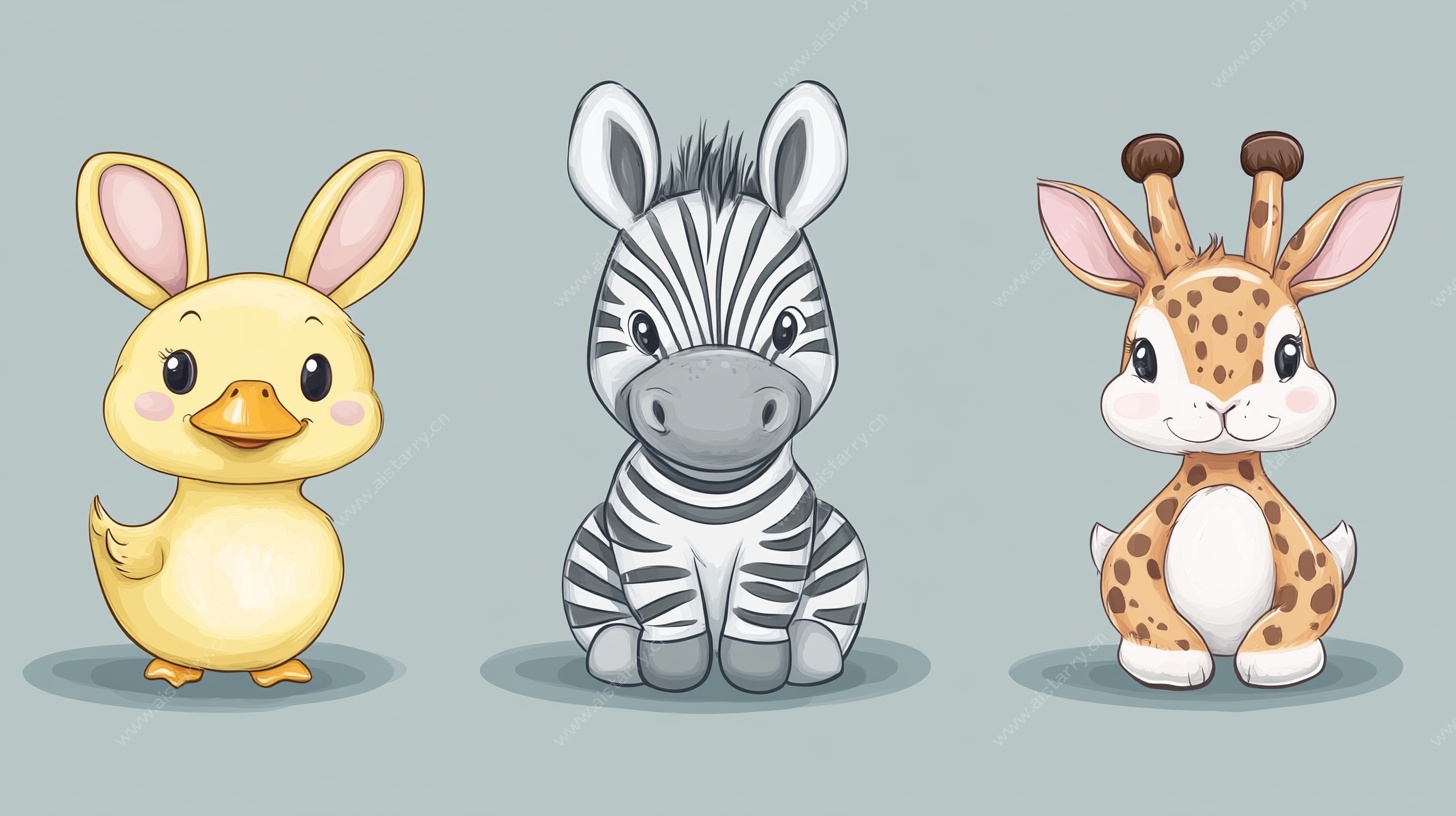 可爱动物卡通形象集合
