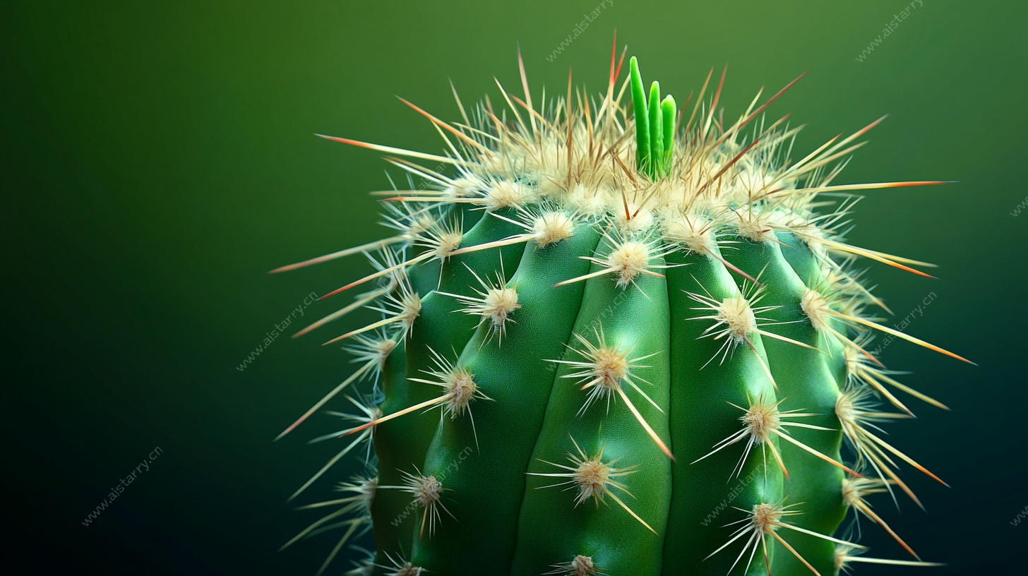 特写仙人掌 生机绿意浓