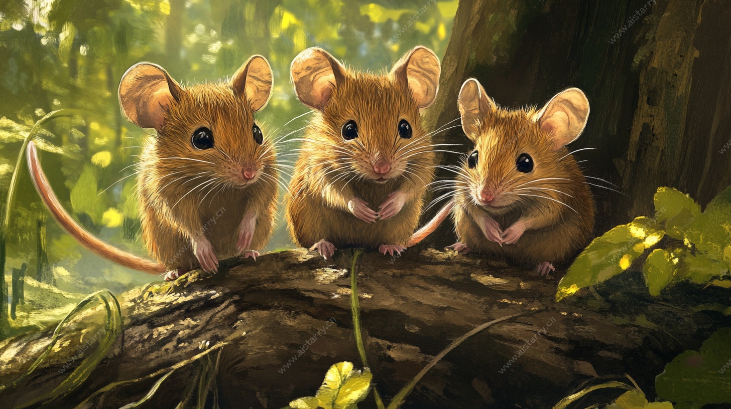 三只萌鼠的森林奇遇