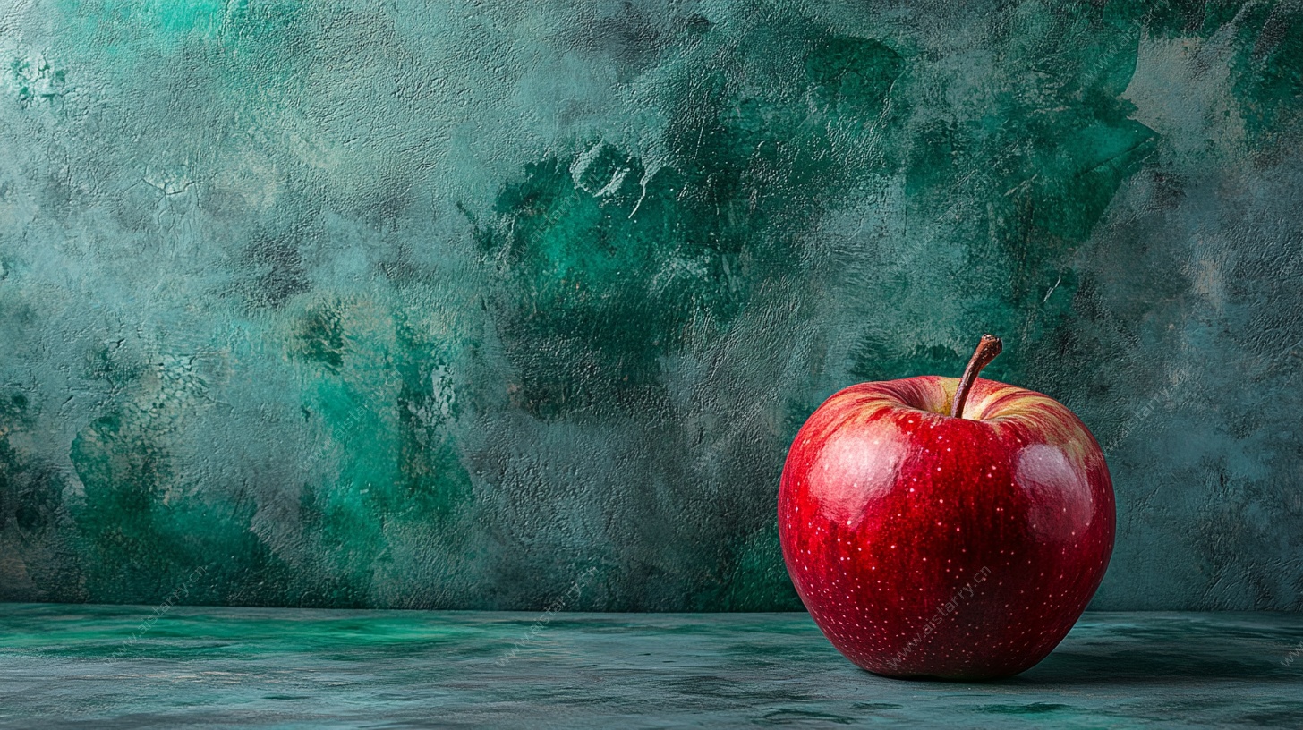 红苹果静物特写