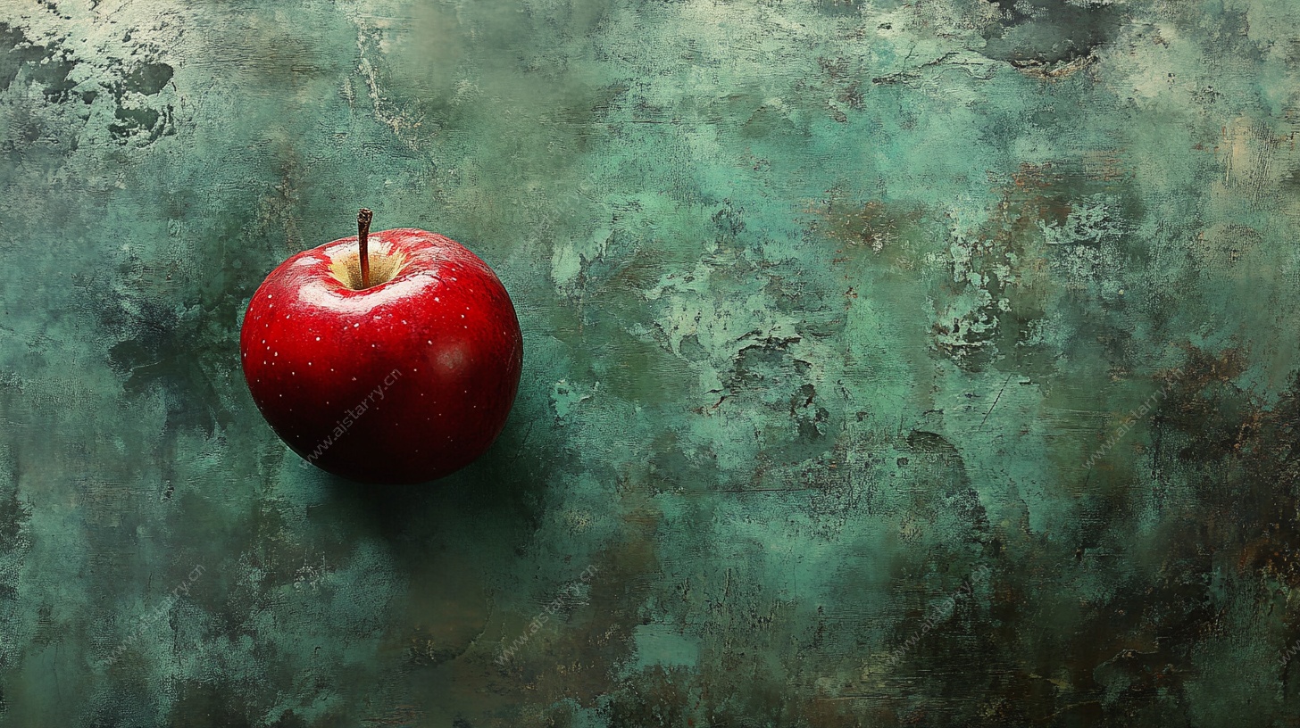 红苹果静物特写