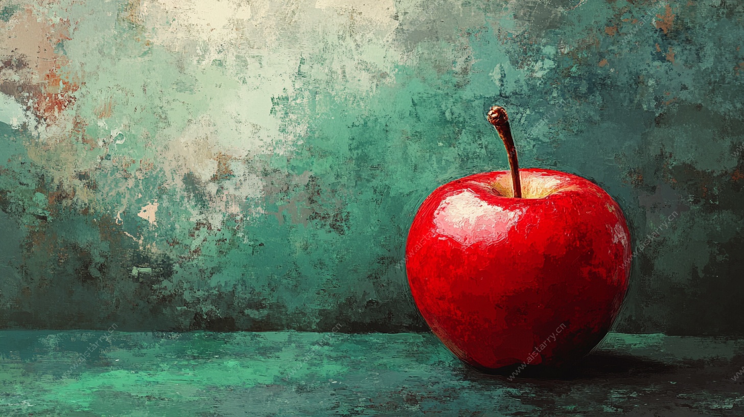 红苹果静物特写