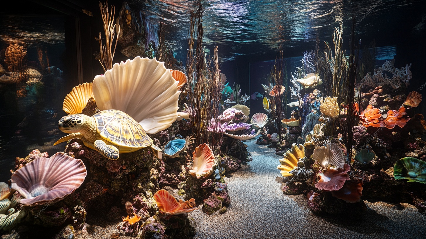 梦幻海底贝壳景观