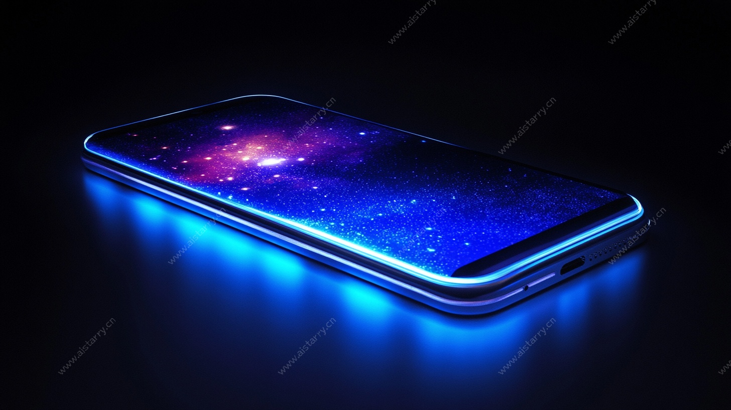 星空特效手机特写