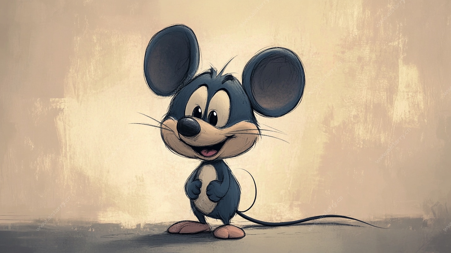 可爱卡通小老鼠形象