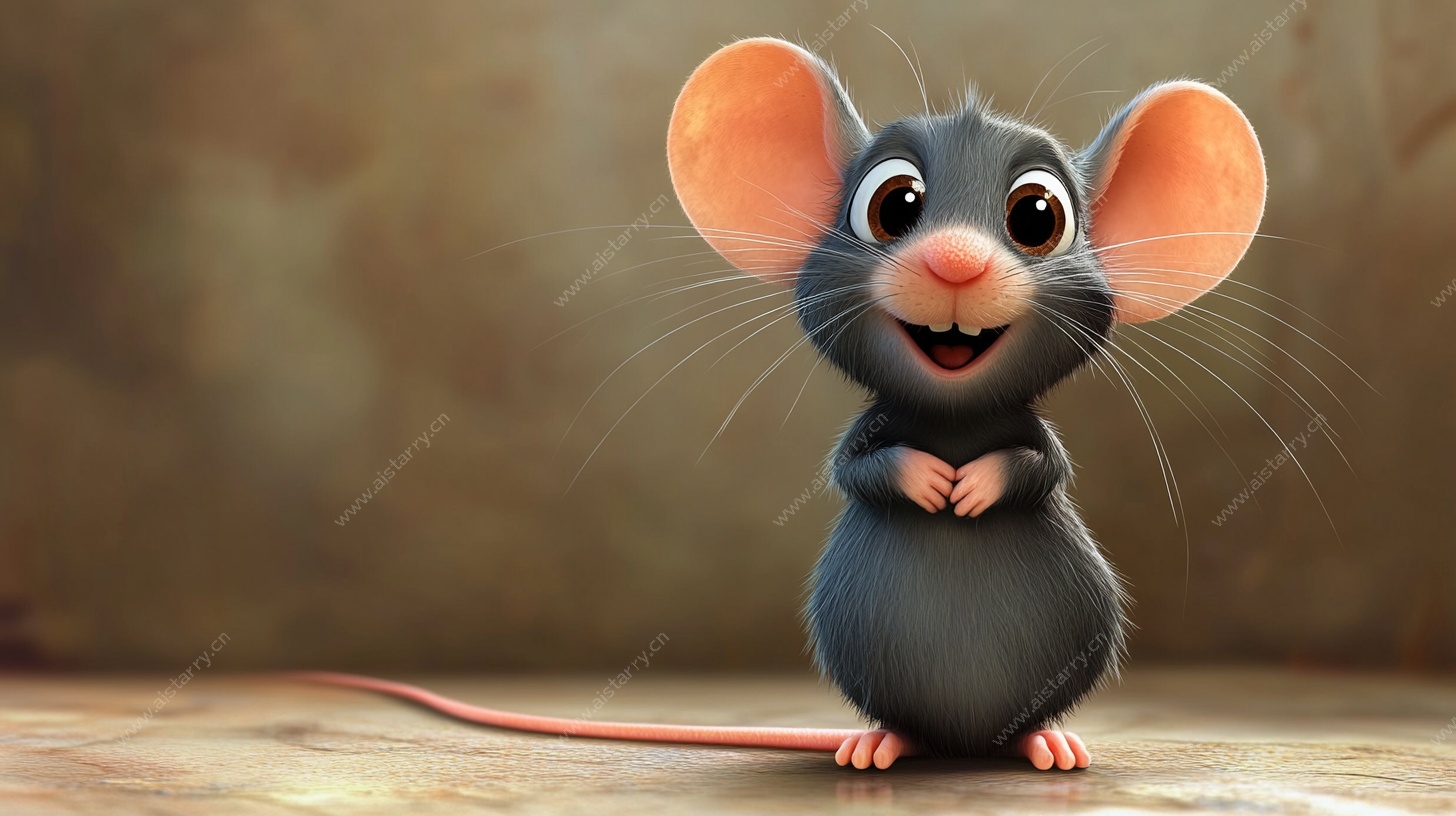 可爱卡通小老鼠形象
